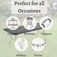 Vista 5 de Fundas plásticas rectangulares Kwik-Covers de 8 pies (2,4 m), 30 x 96 pulgadas, paquete de 5, Negro