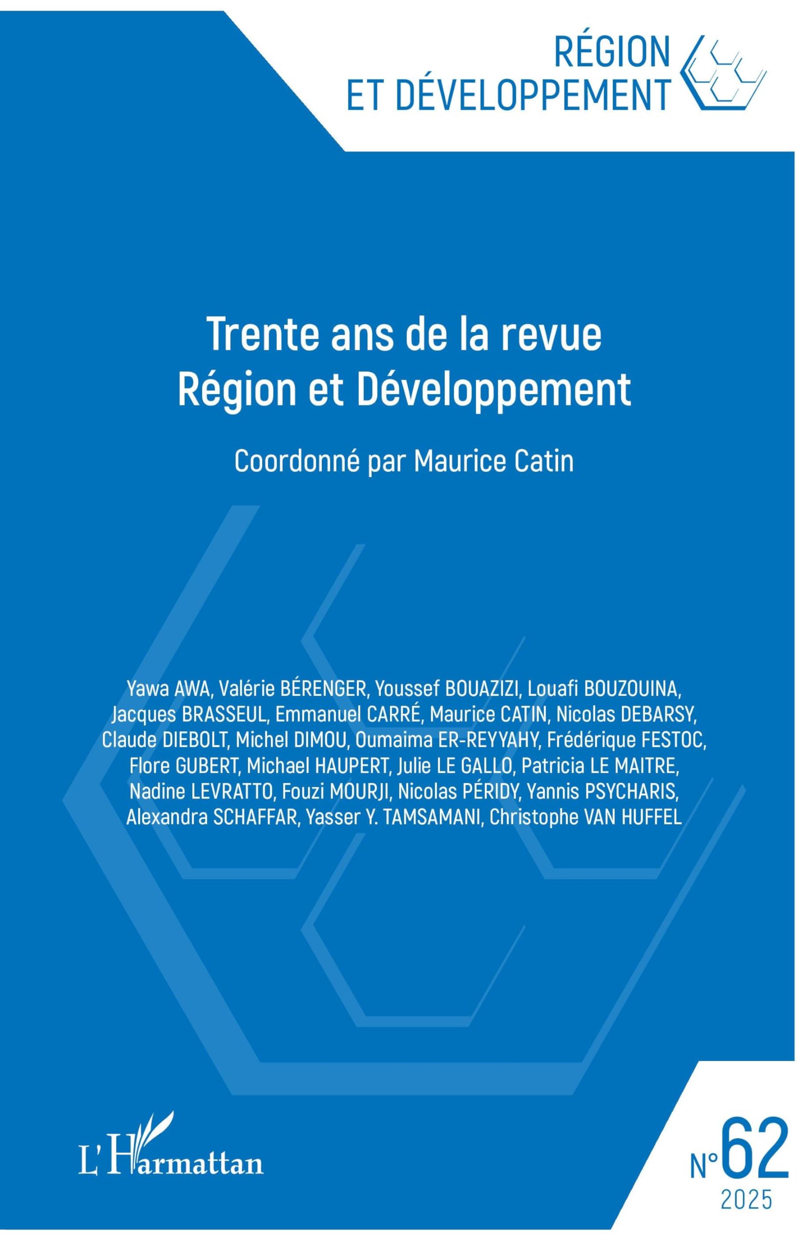 Trente ans de la revue Région et Développement: 62