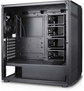 Rosewill Helium NAS Black ATX Mid Tower Computer Case, Mesh Panel, 4X 140mm PWM Fan, Ideal for DIY NAS, Media Servers, or Small Business Applications