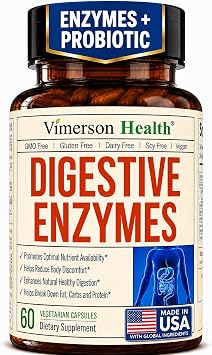 Digestive Enzymes Probiotic Multi Enzyme Enzimas Digestivas 60 Caps
