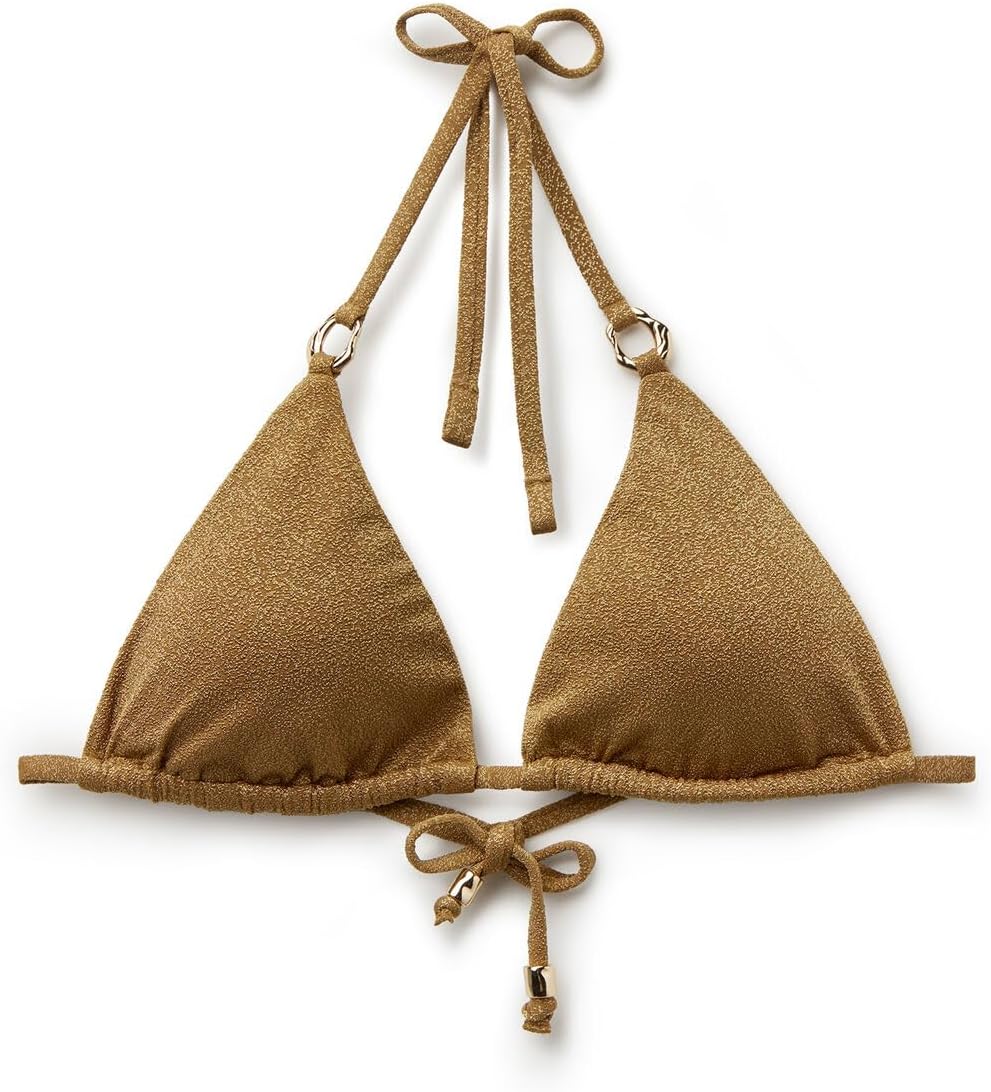 CALZEDONIA Woman's Triangle Swimsuit Top Sophisticated Shine