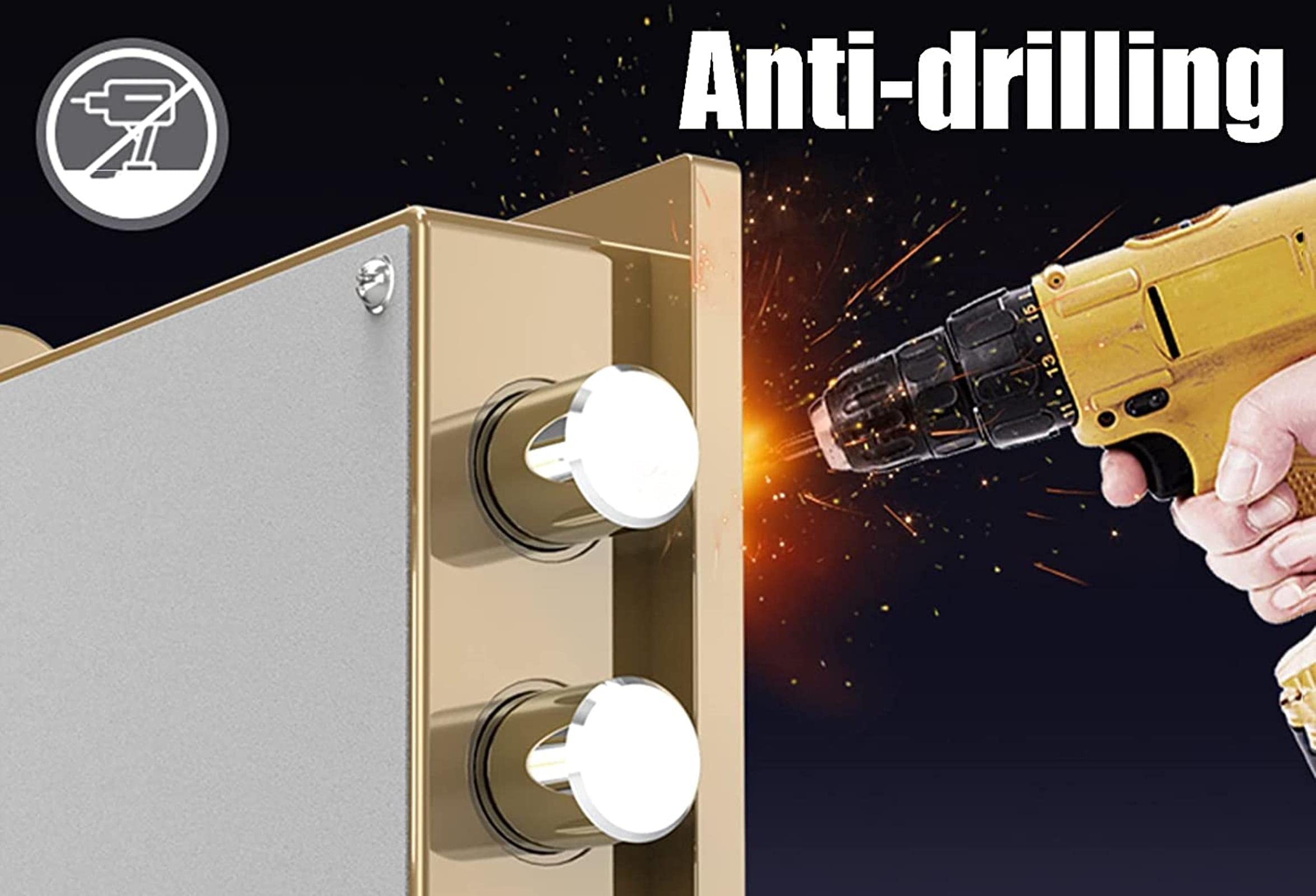 Safe Strongbox ognioodporne wodoodporne bezpieczne domowe pudełko do przechowywania antykradzieżowe z małymi prywatnymi drzwiami jest wbudowane w gotówkę biżuteria mechaniczna blokada hasła do