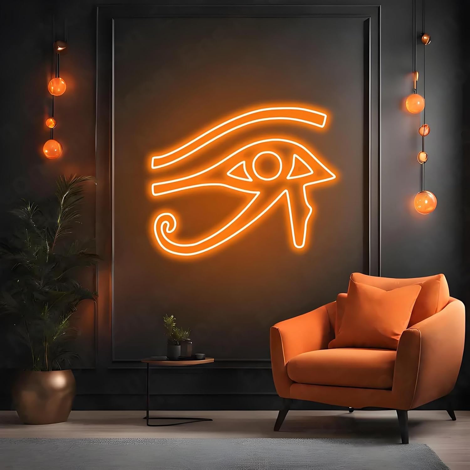 Ra Eyes Led Sign, Neon Signs for Wall Decor, Dimming LED Eyes Neon Signs, USB Neon Wall Signs for Game Room, Bedroom, Man Cave, Kids Room, Party, Christmas Gift