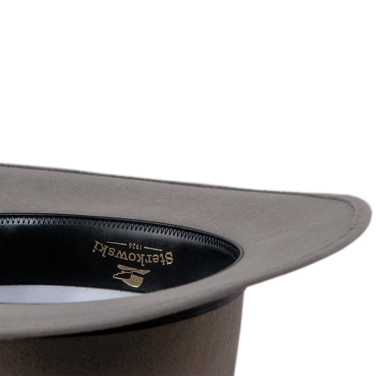 Sterkowski - Cappello Fedora a tesa larga in feltro di lana rossa