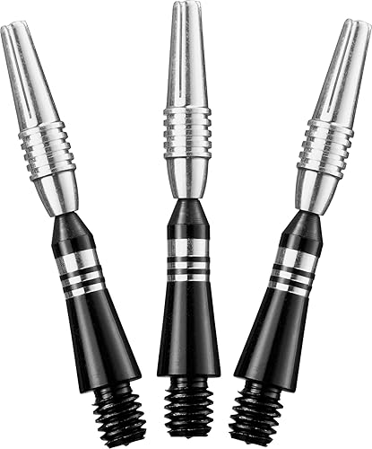 Viper Spinster Yukon - Eje de dardos de aluminio: corto (SH), negro, paquete de 3