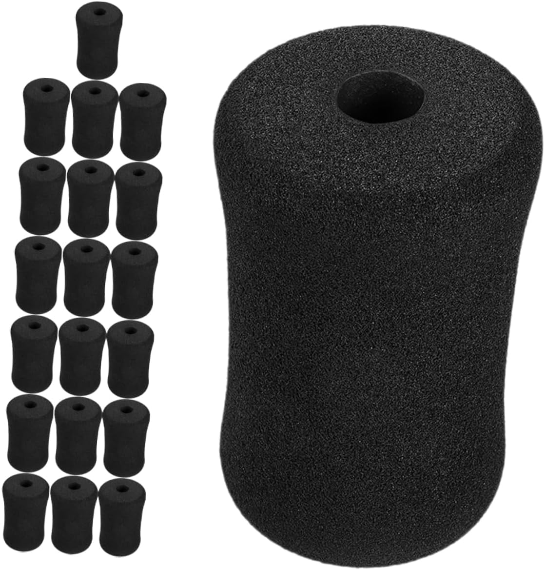 BESPORTBLE 20Pcs High Density Foam Sit-up Board Replacement Pads with Foot Hook for Gym Equipment Compatible with Leg Extension and Curl Machines Accessories for Core Strengthening Workouts