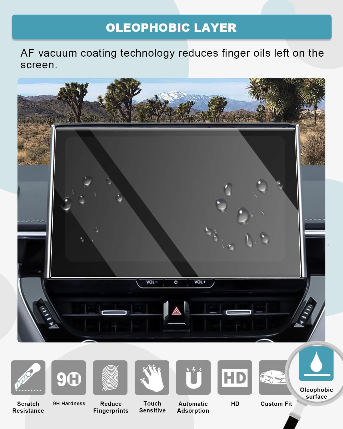 Ruiya Compatible Con 10" Opel Grandland | Mokka B | Mokka-e | Astra 2022-2025 Protector De Pantalla De Navegación, GPS Touchsen Glass Protective Película HD Protector Pantalla Mokka-e Accesorios