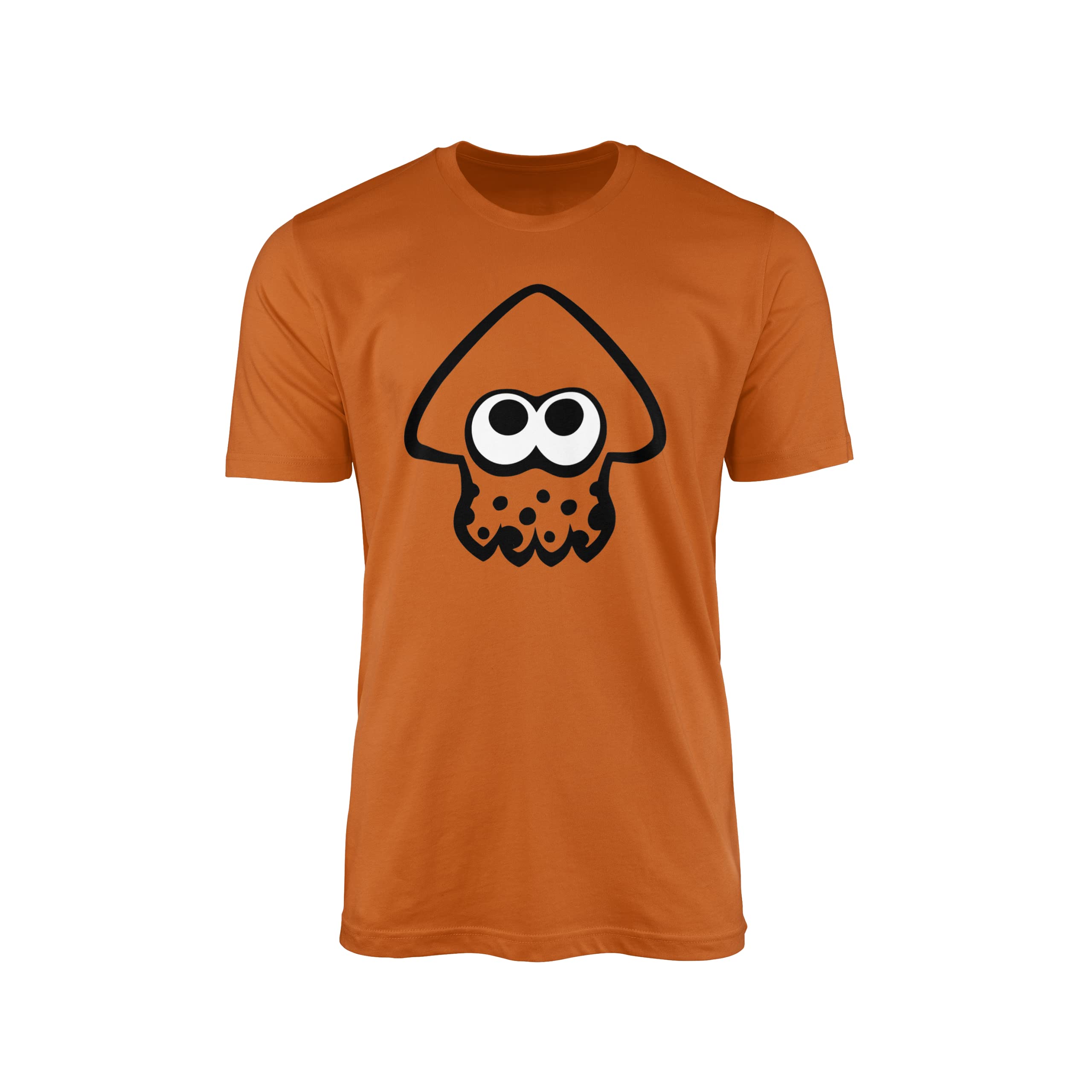 Smartypants Unisex Orange Inkling Squid T-Shirt Top Tee - Fun Kids Childs Adults Teens Multiple Colours Friend Group Team Play Switch Game Gamer Geek Nerd Inspired Gift Present (Xl, )