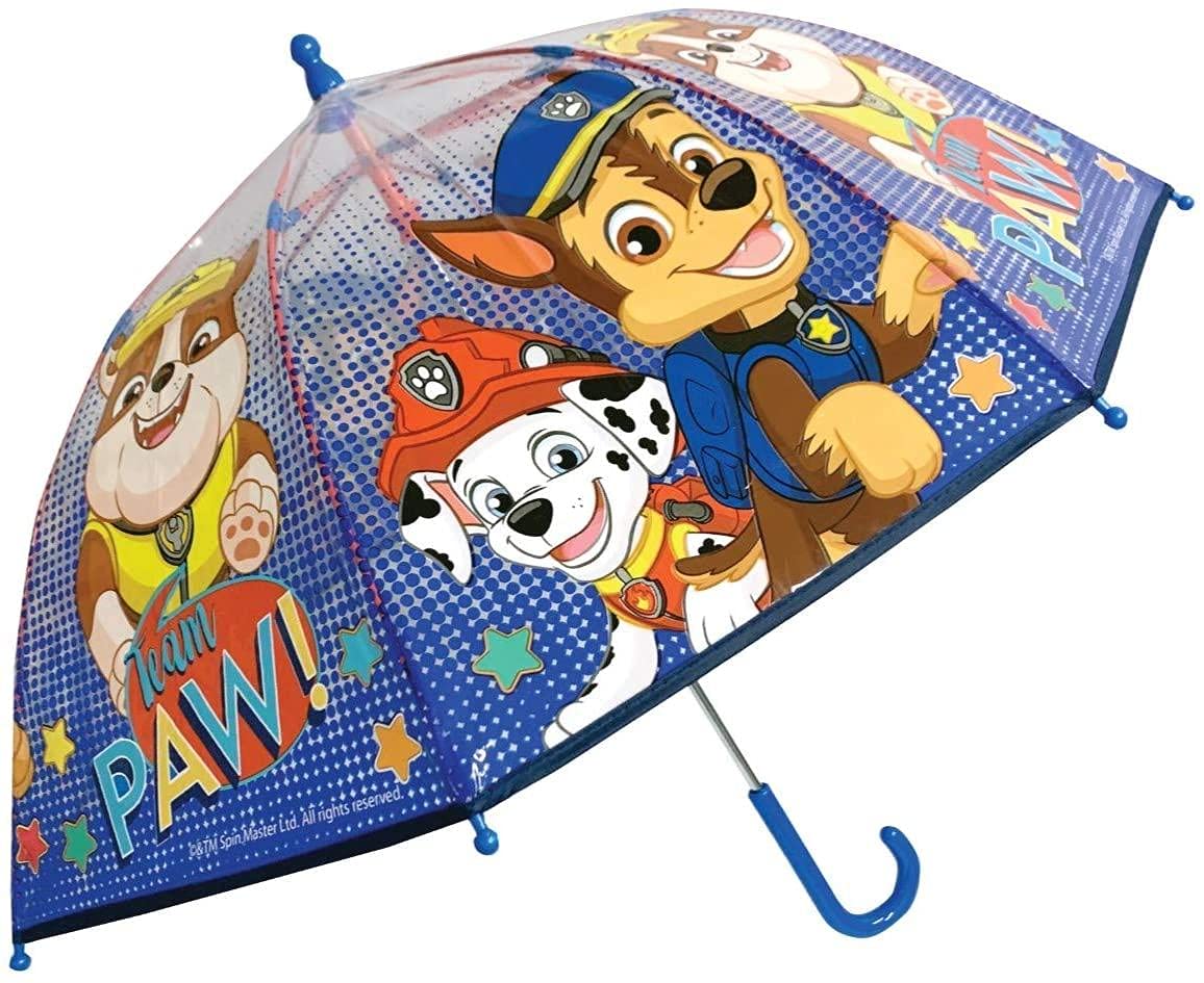 Nickelodeons Men's Multicoloured Paw Patrol Chase Rubble Marshall Childrens Umbrella Standard Size