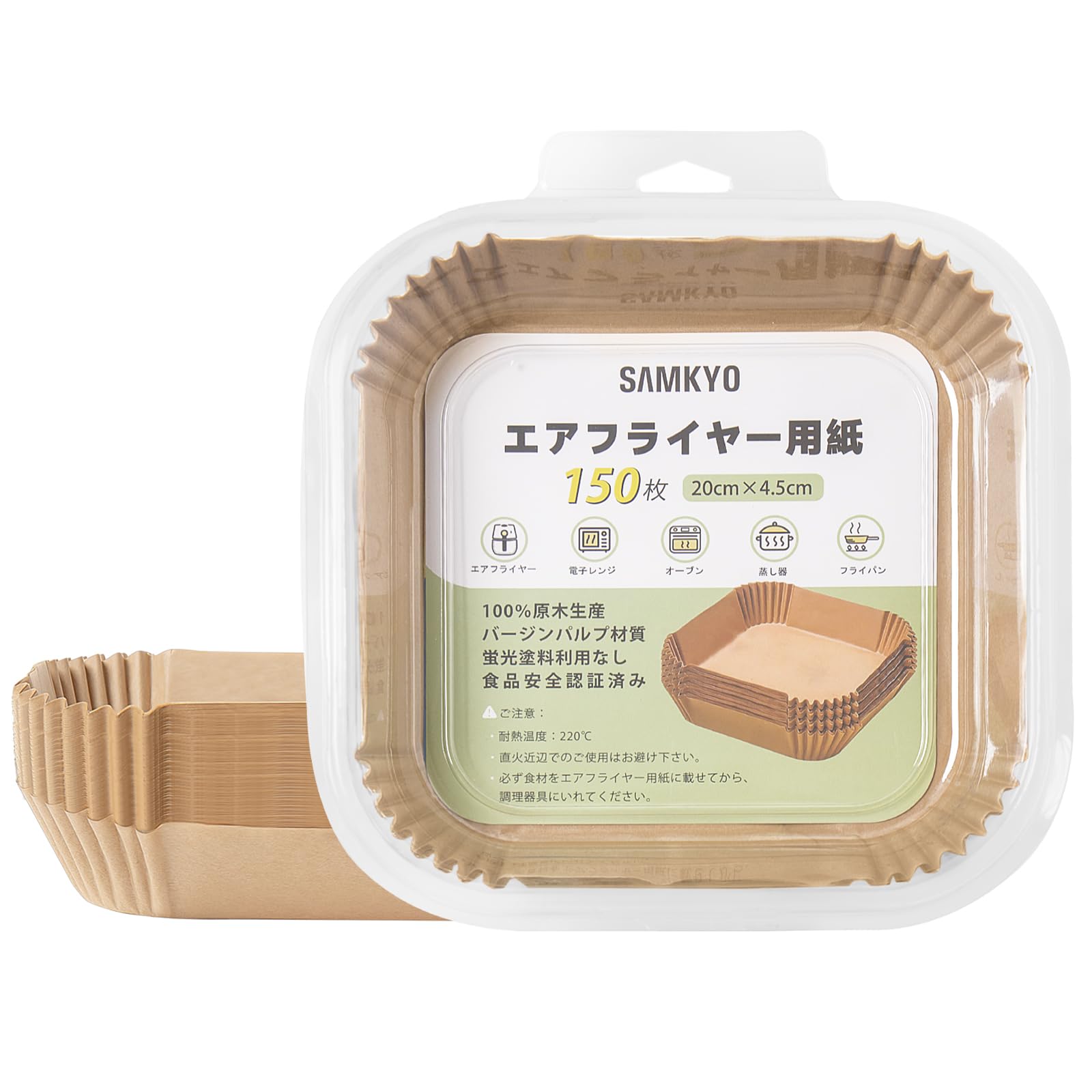 Amazon.co.jp: SAMKYO エアフライヤー用紙 エアフライヤー交換用