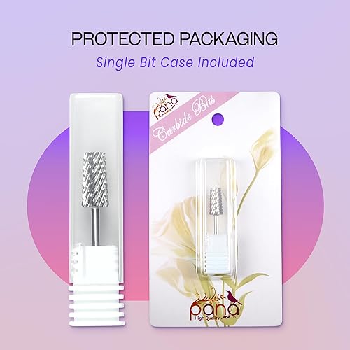 Miniatura 4 de Broca de carburo de barril cónico premium de 332 pulgadas, para máquina eléctrica Dremel, diseño de uñas, manicura, pedicura, lima de uñas, limpieza