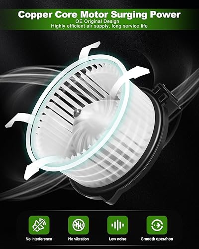 Vista 422 de SCITOO 700188 Reemplazo del motor del ventilador HVAC con jaula de ventilador para Toyota Tacoma 2005-2015, reemplazo OE - 87103-04043, 87103-04044