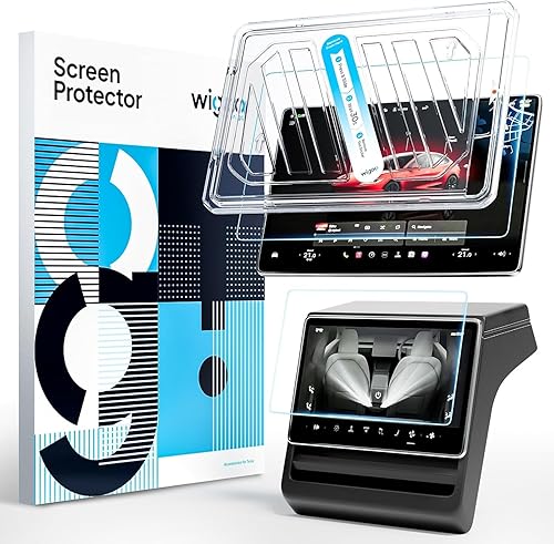 Vista 7 de Wigoo Tesla Model Y & Model 3 Protector de Pantalla Mate [No Más Reflejos y Huellas Dactilares] Model Y(2020~2025)/Model 3(2017~2023) Accesorios
