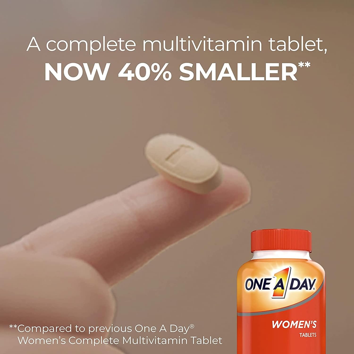 ONE A DAY Womens Complete Daily Multivitamin with Vitamin A, B , C, D, and E, Calcium and Magnesium, Immune Health Support, 200 Count : Health & Household