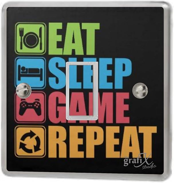 Gamer/Xbox/PS4 Light Switch Sticker Vinyl/Graphics/Decal/Skin Cover sw57