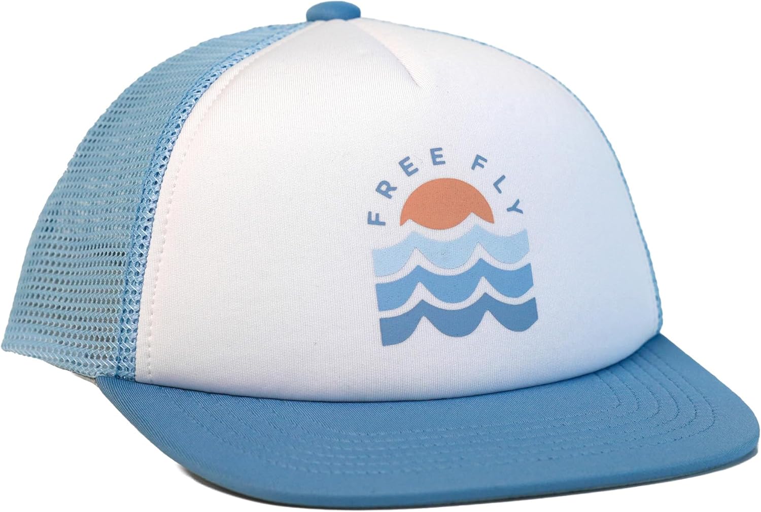 Free Fly Toddler Perfect Day Foam Trucker Hat - 5-Panel Design, Medium Crown, Mesh Back, Adjustable Snapback for Growing Kids