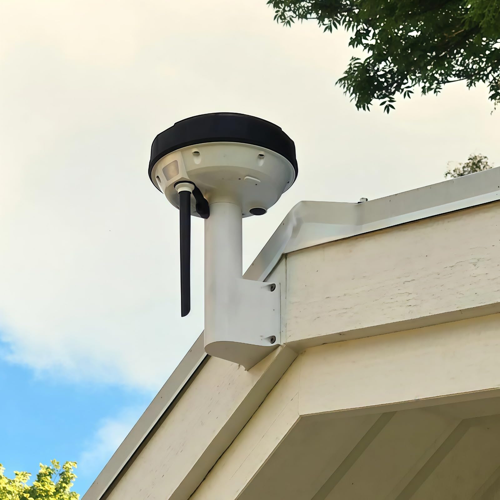 RTK Antenna Wall Mount Bracket for Mammotion Luba 2 | Outdoor Weatherproof ABS Mount Kit for Luba AWD YUKA Lawn Mower Robot (White)