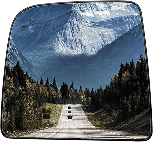 LOIYLLEN Espejo lateral del conductor de repuesto para Nissan Titan 2016 2017 2018 2020  Espejo lateral izquierdo, espejo retrovisor de vidrio con