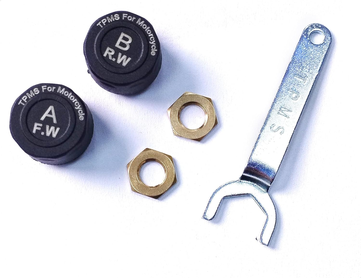 Motorcycle Wireless Tire Pressure Monitoring System, Motorcycle TPMS with 2 External Sensors