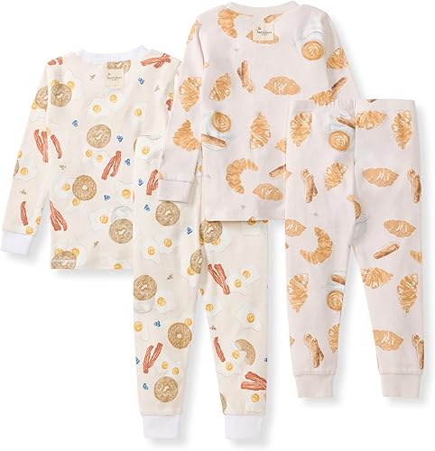 Miniatura 140 de Burt's Bees Baby - Conjunto de pijama de algodón de 2 piezas para bebés y niños, camiseta de manga larga y pantalón largo