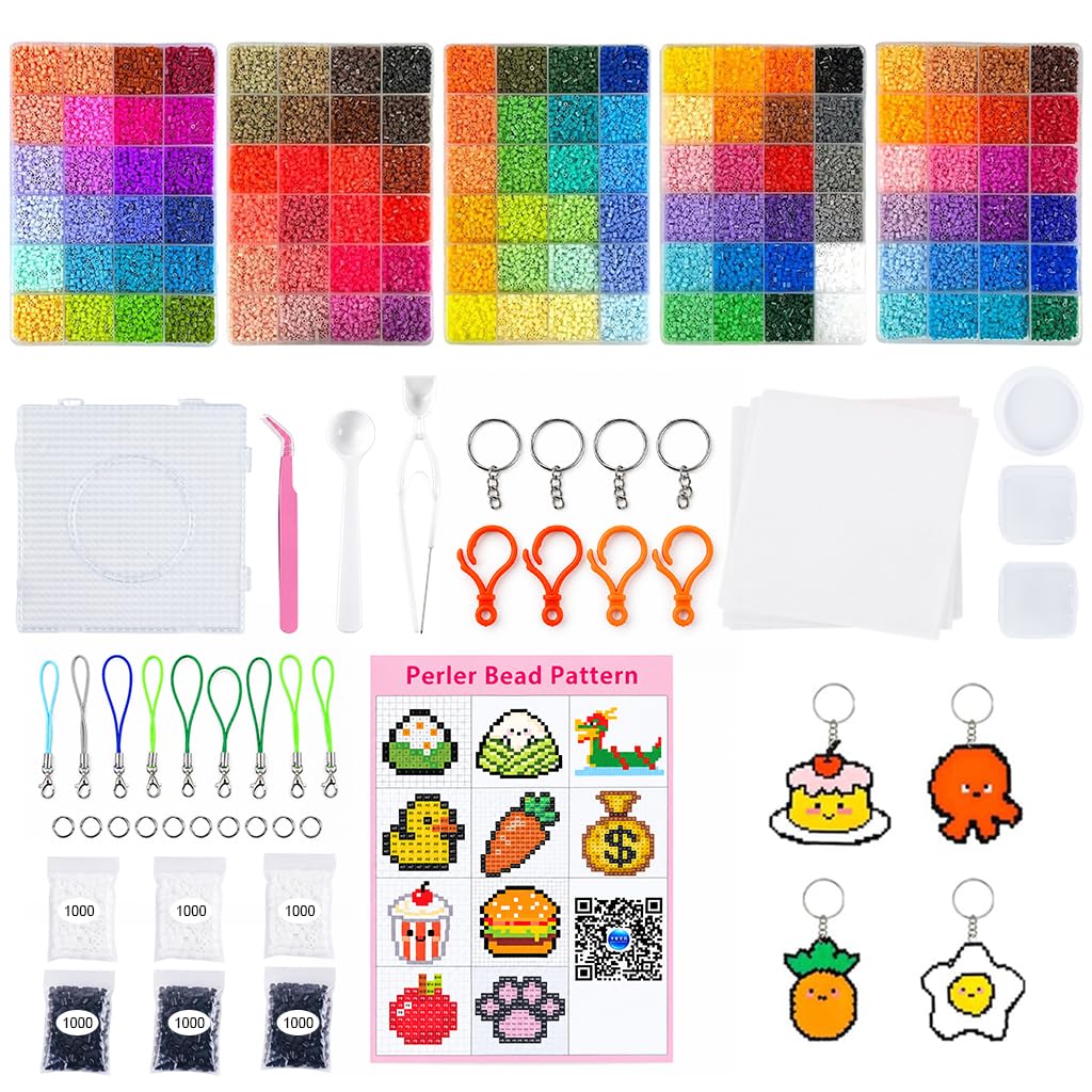 Perler Beads Kit - 52000 Beads, 96 Colors -11