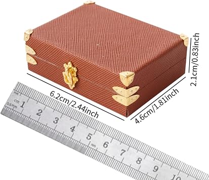 Miniature Suitcase Wooden Accessories Serve As Wonderful Gifts Promoting Creativity And Joy In Dollhouse Settings 1/12 Dollhouse Miniature Model Suitcase Ornaments