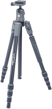 Vanguard VEO2S204AB Aluminum Travel Tripod with Ball Head, Monopod Option, Smart Phone Holder, Spiked Feet, and Tripod Bag