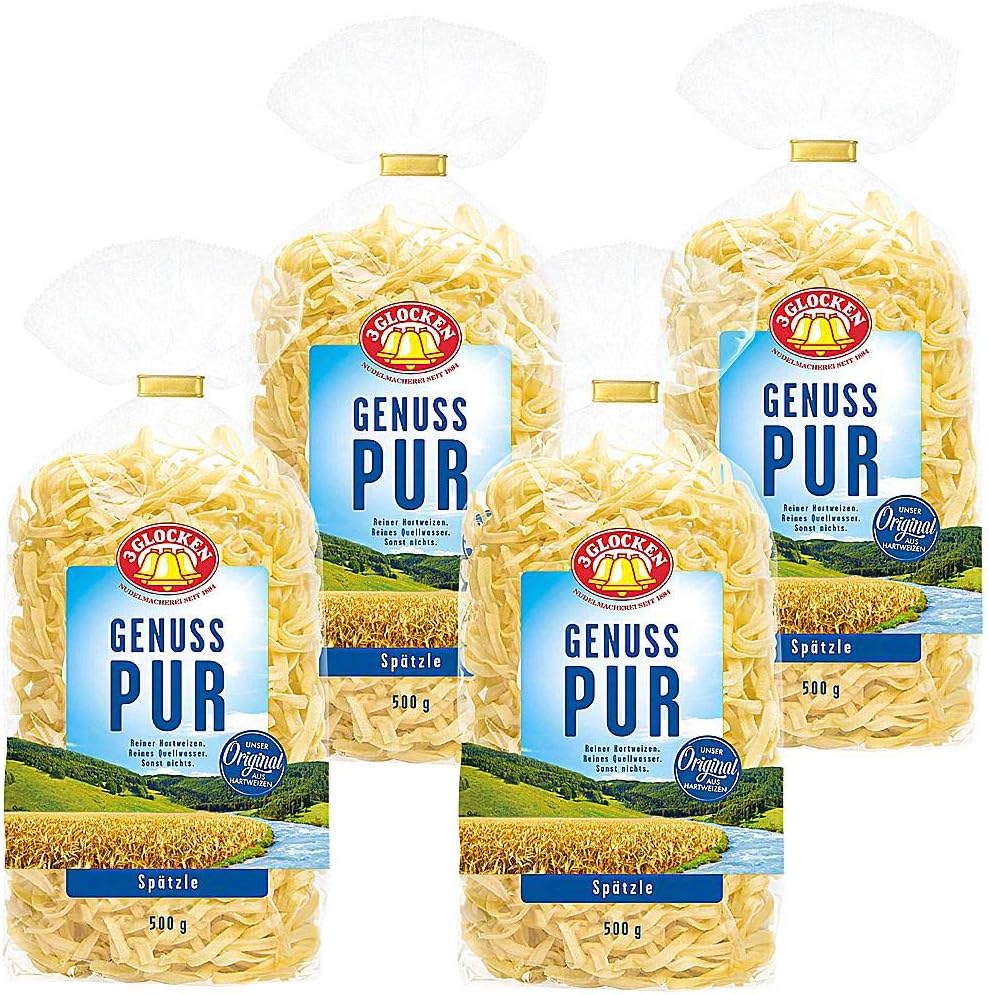 Original German Spaetzle ( 3 Glocken ) -4 PACK X 500 G ea.