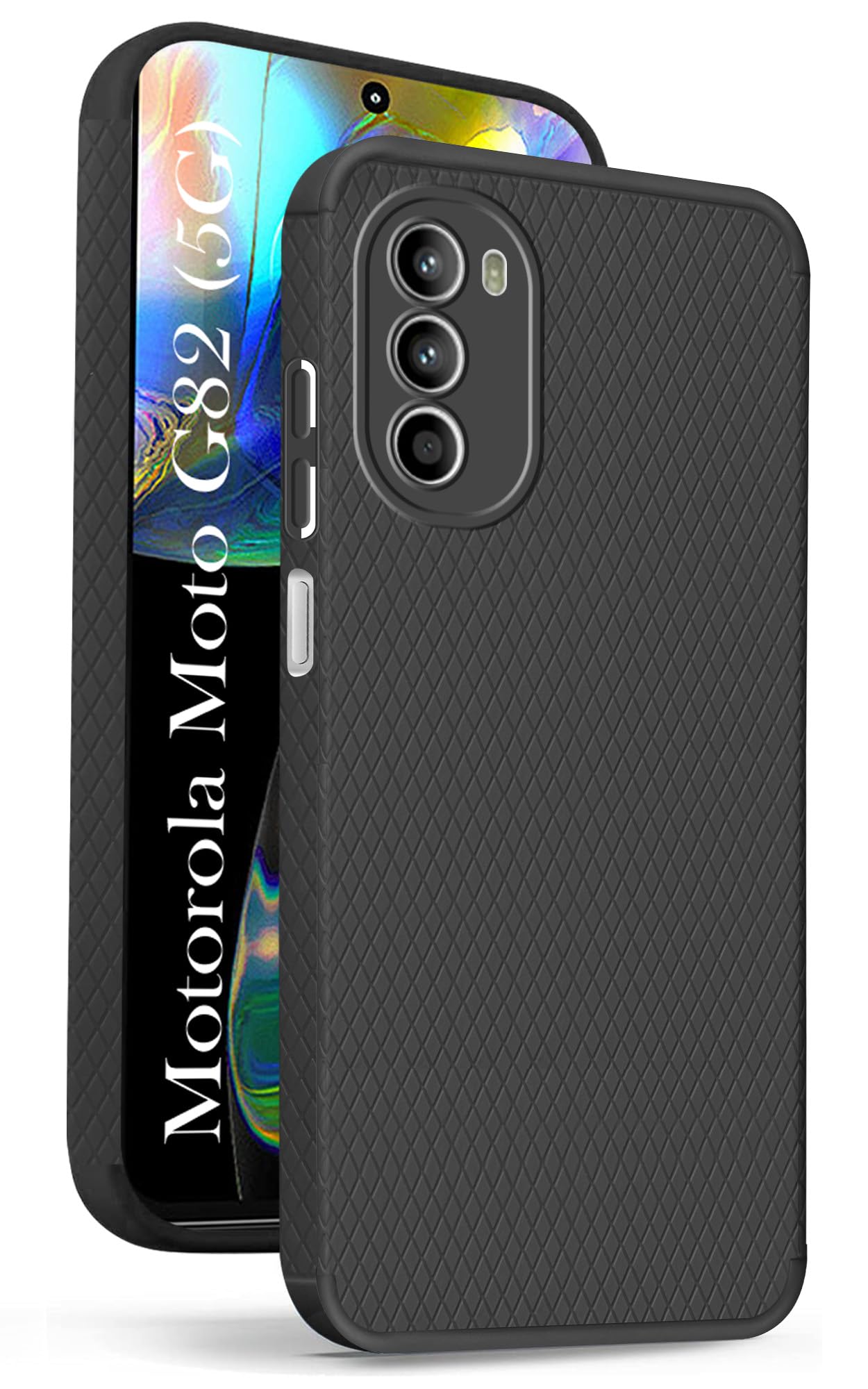 Jkobi Back Cover Case for Motorola Moto G82 5G (Liquid Silicone | Side Grip | Camera Protection)