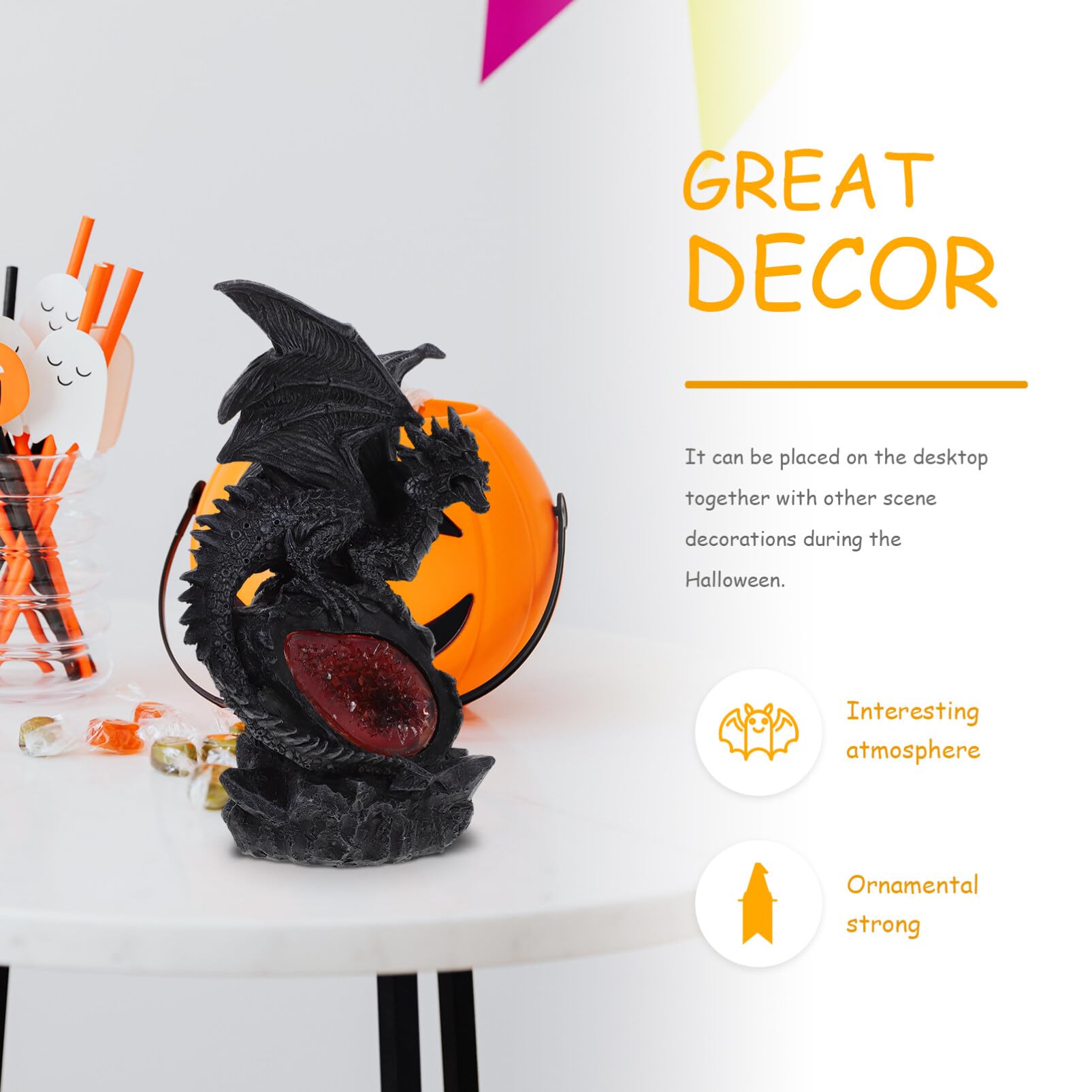 Amazon.co.jp: OUNONA オーナメント ハロウィン7 7像7樹脂7ゴシック7 7