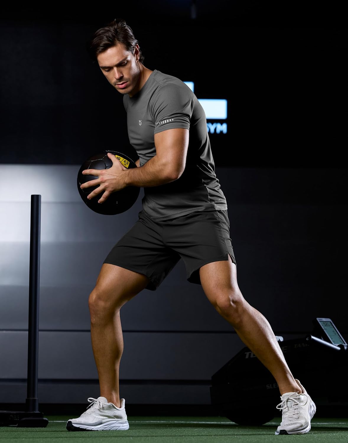 Men's Workout Breathable T-Shirts Dry Fit UPF 50+ Sun Shirts Lightweight Cooling Tee for Athletic, Running, Hiking - Image 3