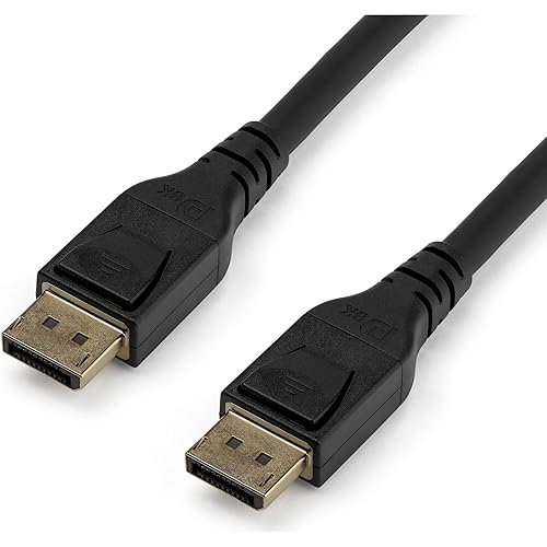 Startech.com Cable DisplayPort 1.4 de 16.4ft con certificado VESA - 8K 60Hz HBR3 HDR - 16' Super UHD DisplayPort a DisplayPort - Ultra HD 4K 120Hz