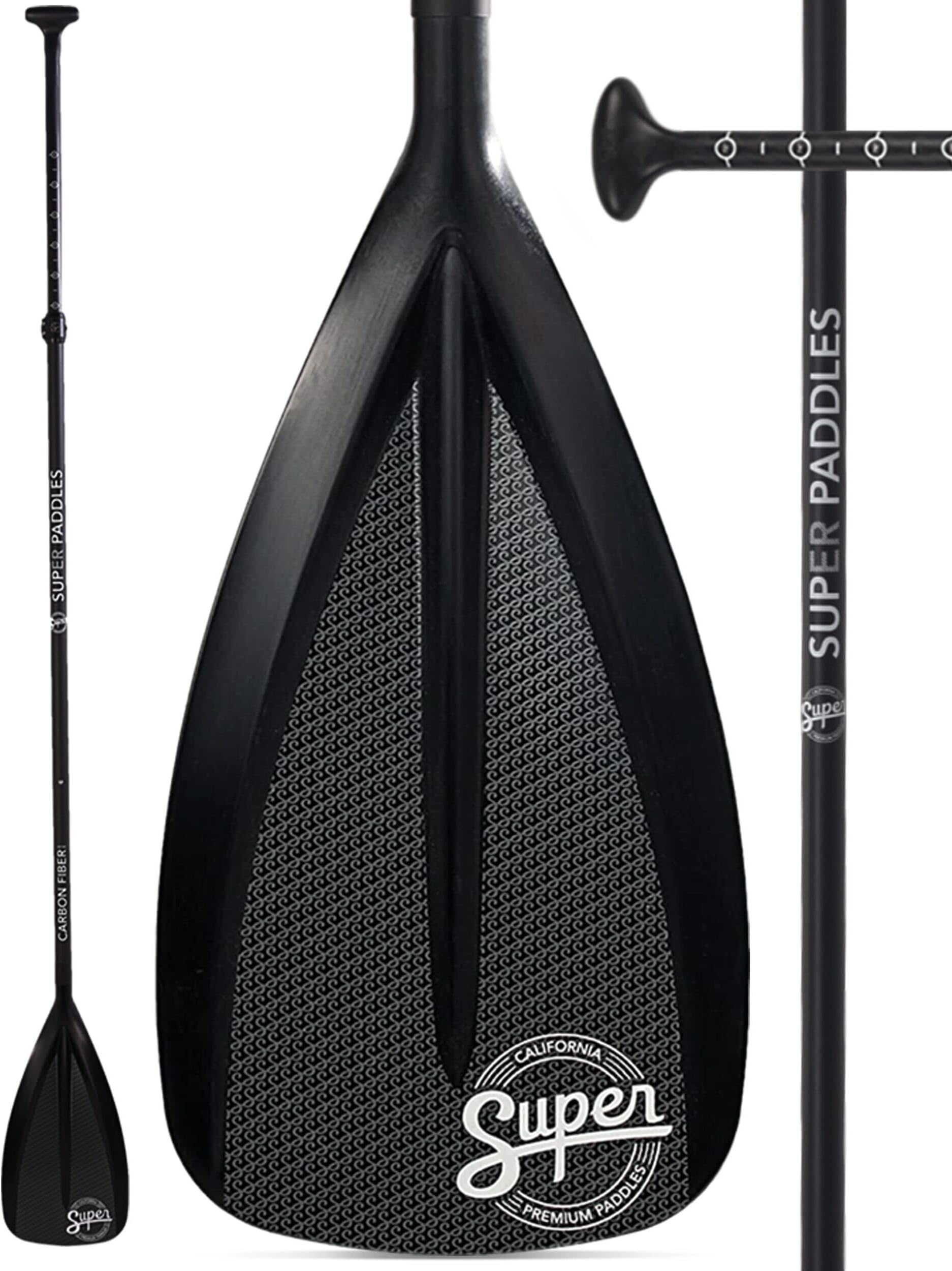 SUP Paddle - 3 Piece Adjustable Stand Up Paddle Board Paddles - Durable, Lightweight & Floating Paddleboard Oar - High-Grade Alloy or Fiberglass Shaft & Nylon Blade for Efficient Strokes