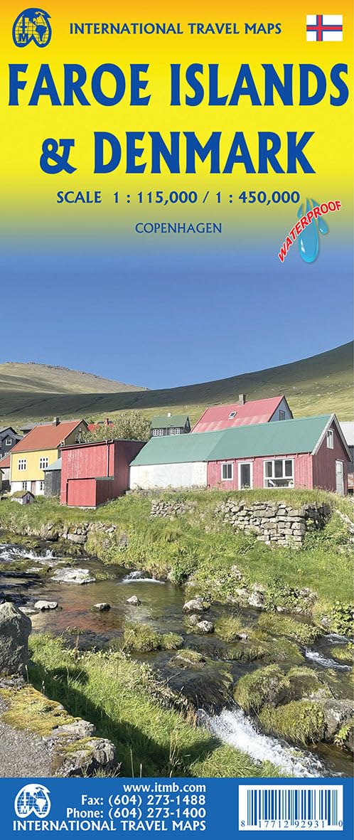Faroe islands and Denmark: 1:115000