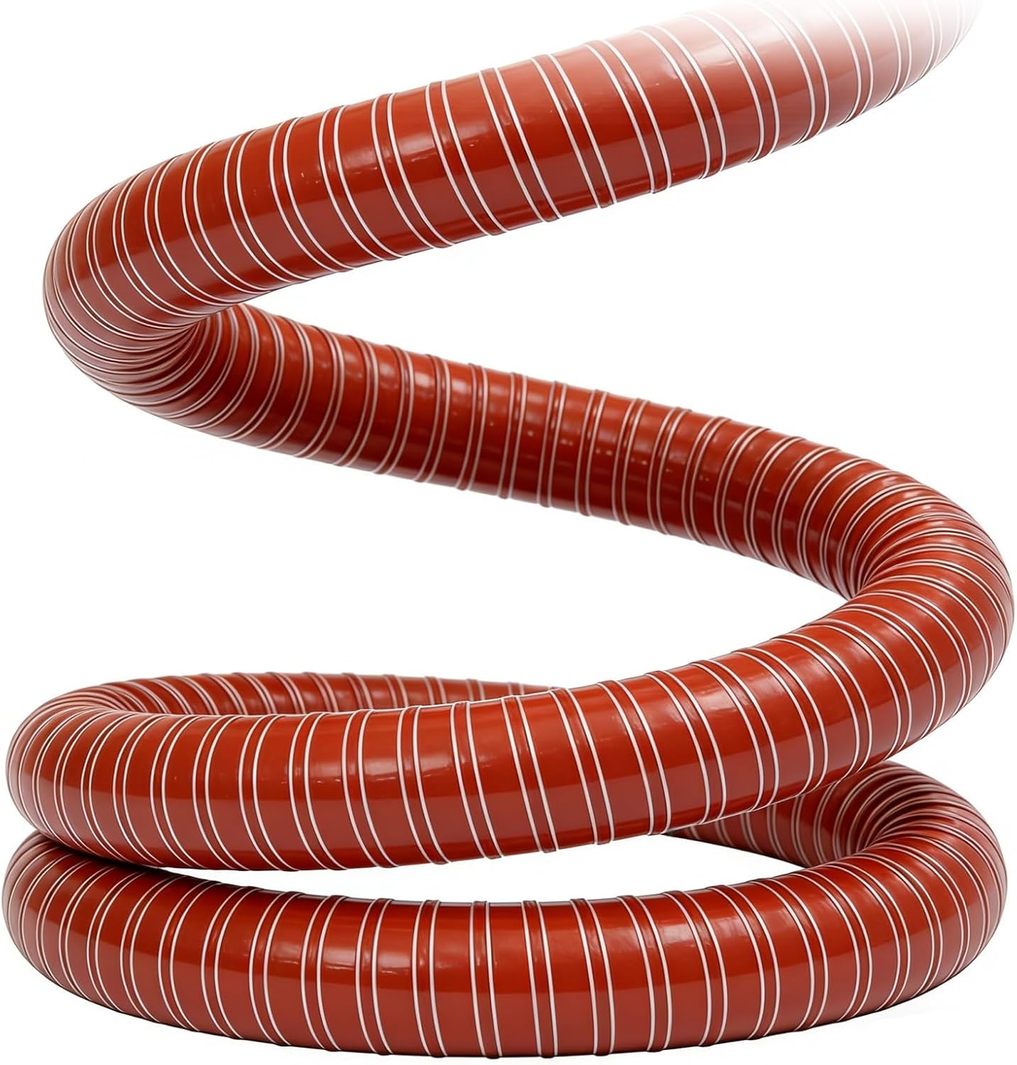 Industrial High Temp Flex Hose - Steel Wire Reinforced Silicone Fire Retardant Ducting for Extractor Fan & Fume Extraction(1.26in/3.2cm,100cm)