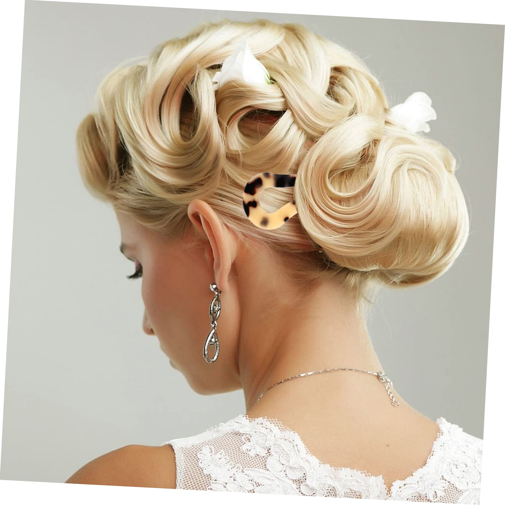 5 Sets Französische Gewellte Haarnadeln Aus Acetat Dutt Haarstäbchen Chignon U-förmige Haarnadeln Für Frauen 2 Stück * 5