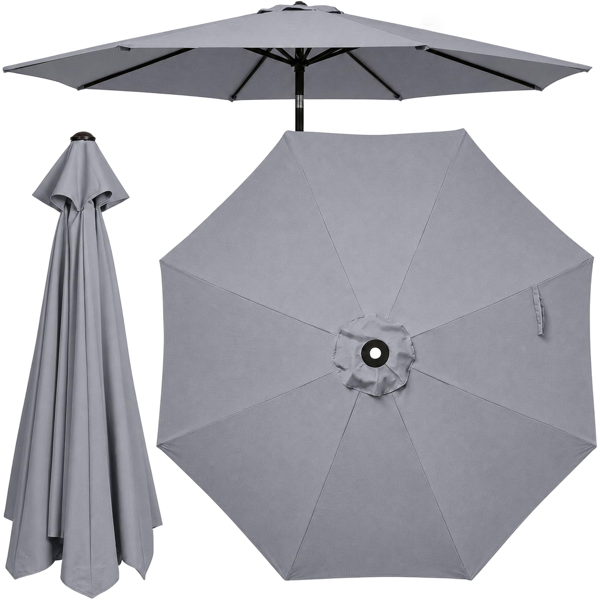 3m 8-Rib Garden Parasol Canopy Replacement, UV & Waterproof