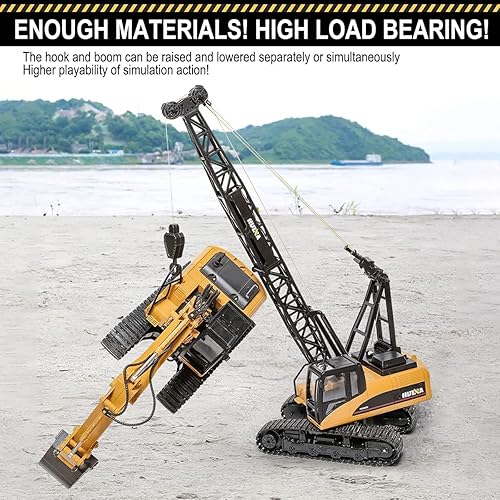 Miniatura 2 de Fistone Juguetes de construcción de control remoto, maquinaria de construcción de juguete, carros a control remoto