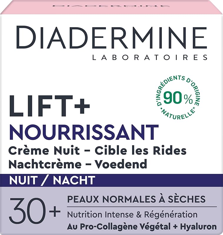 Diadermine - Lift+ - Nourrissant - Crème de Nuit Anti-Rides Ultra Fermeté - 50 ml