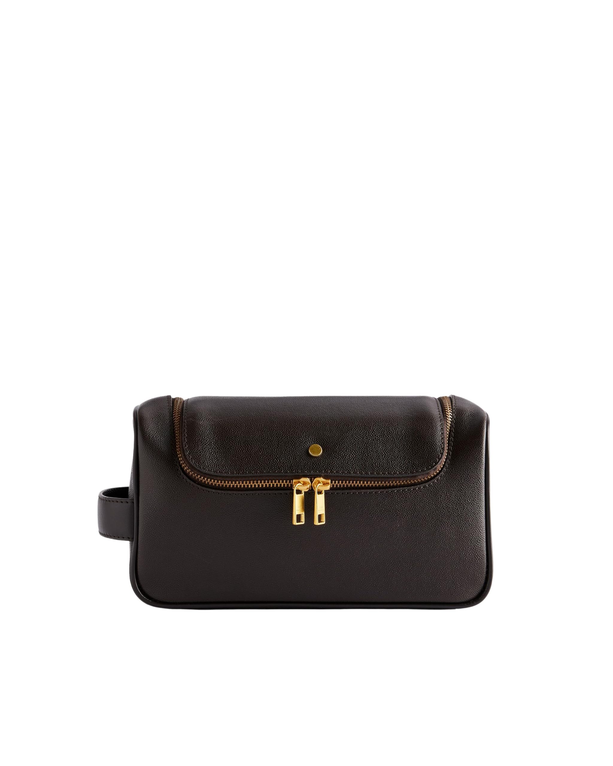 Ted Baker London kalton-Caviar Texture Leather washbag, BRN-Choc