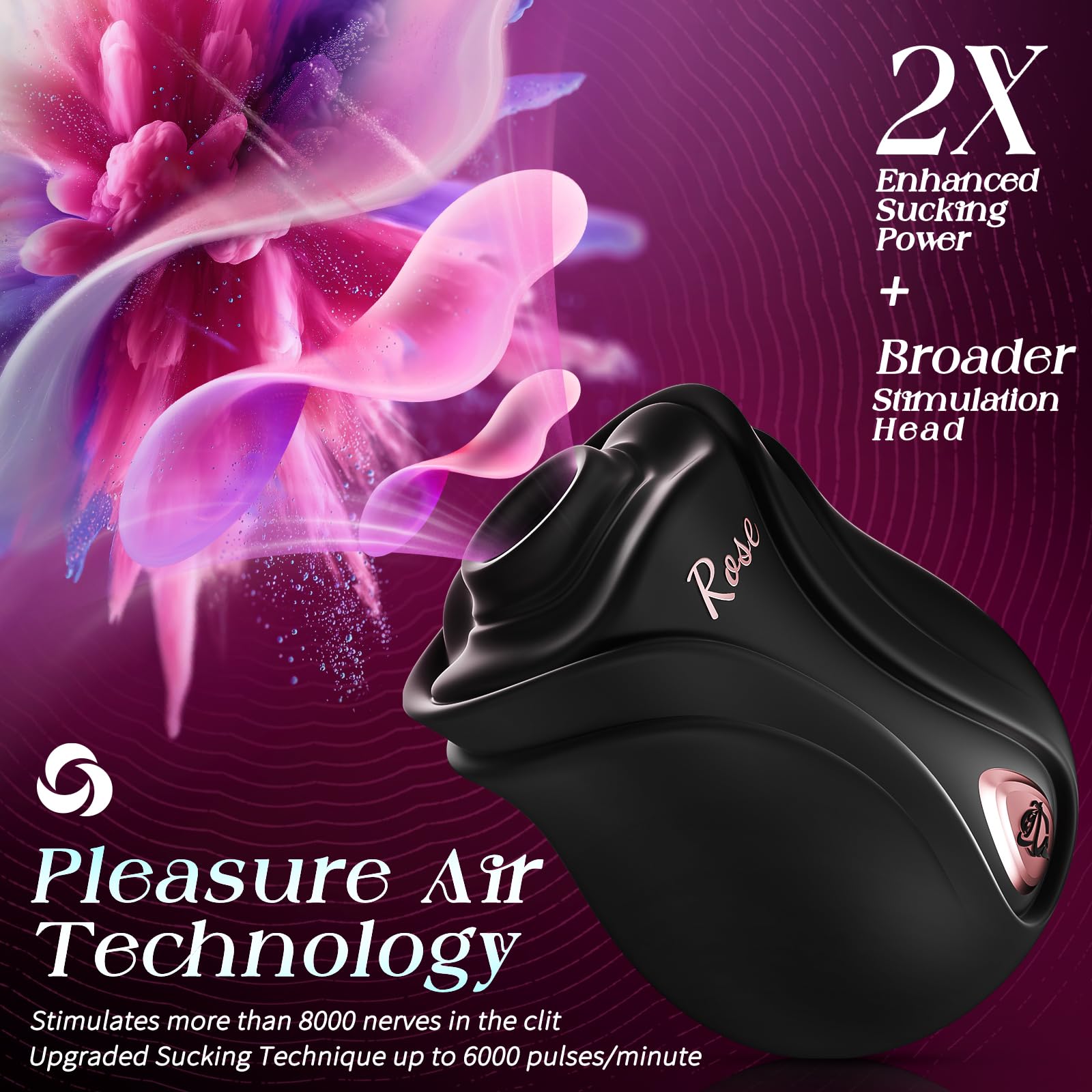 MOOLIGIRL Rose Sex Toy Sucking Vibrator - Womens Sex Toys Adult Toy with 10 Sucking & Vibrating, APP Control Rose Toy Clit Nipple Sucker Vibrators, Adult Toys Female Couples Sex Furniture Bedding