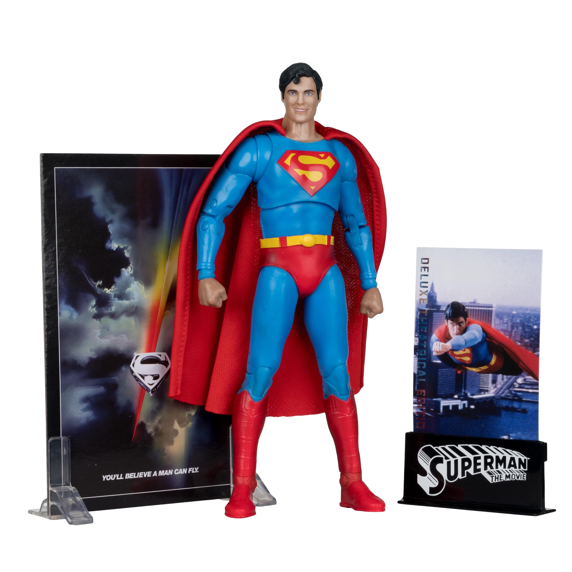 McFarlane DC Multiverse Superman (Superman: The Movie 1978) Figura de acción de 7 Pulgadas (edición teatral de Lujo) Juguetes