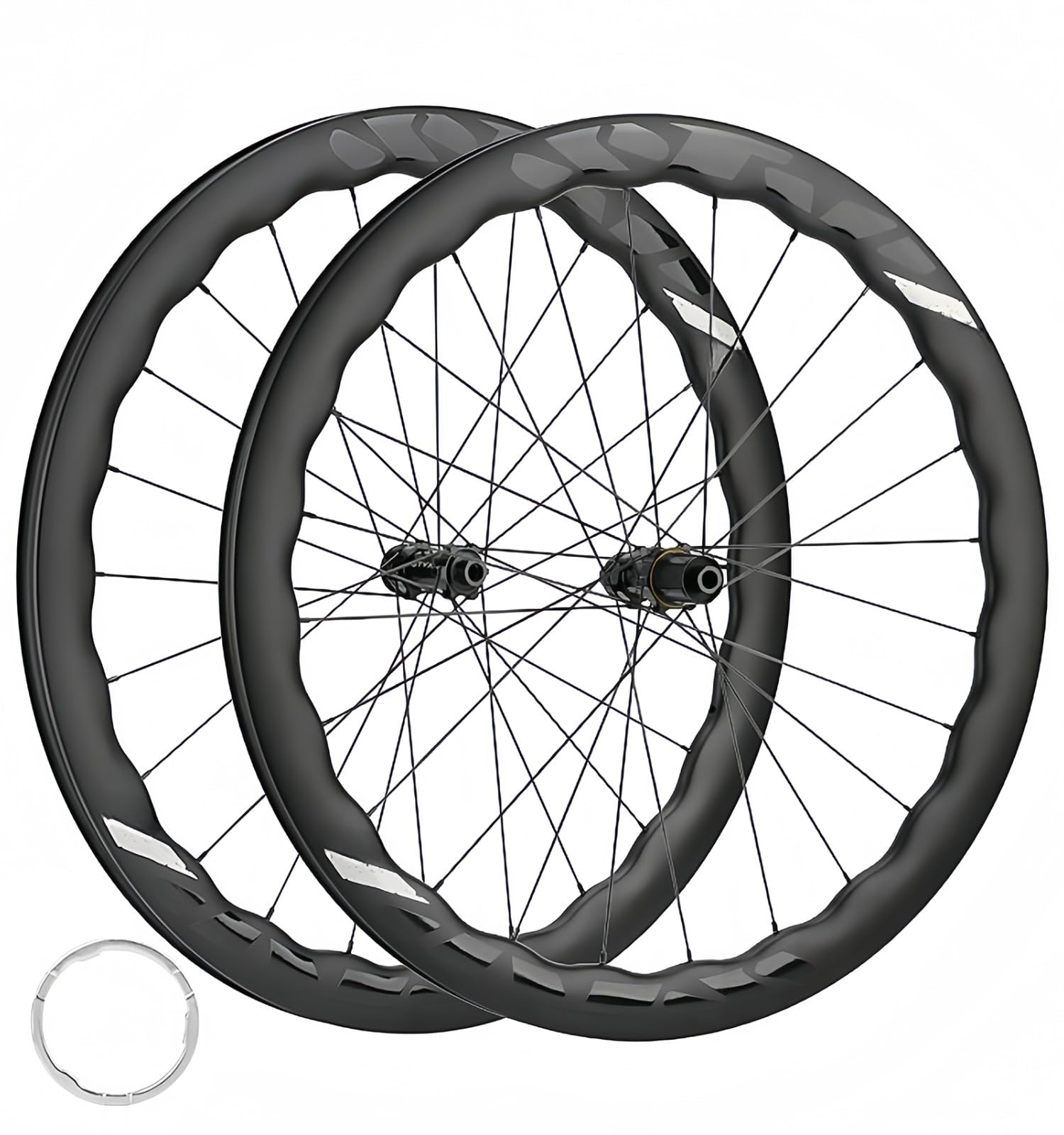 Felga aluminiowa, Koła do roweru szosowego z włókna węglowego 700C 45-50 mm Oś lufy hamulca tarczowego centralnym zamkiem