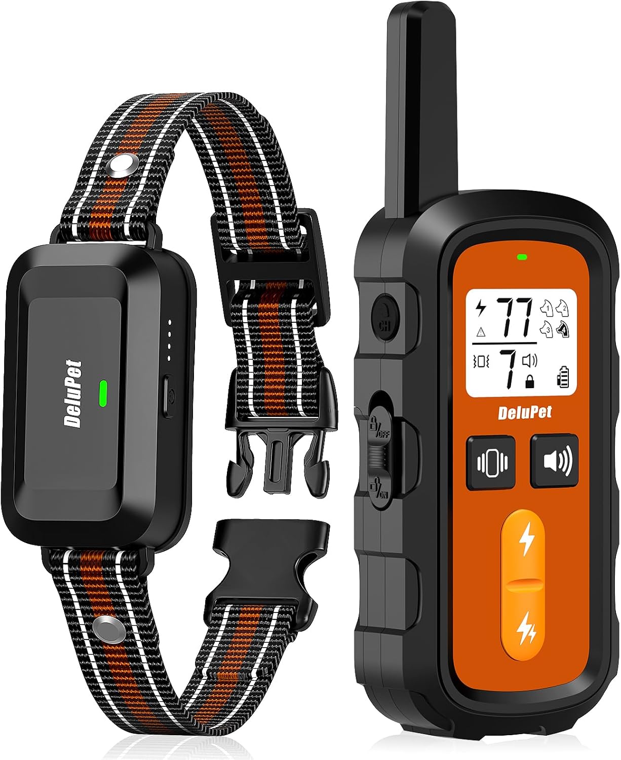 DeluPet Dog Training Collar Dog Shock Collar with Remote