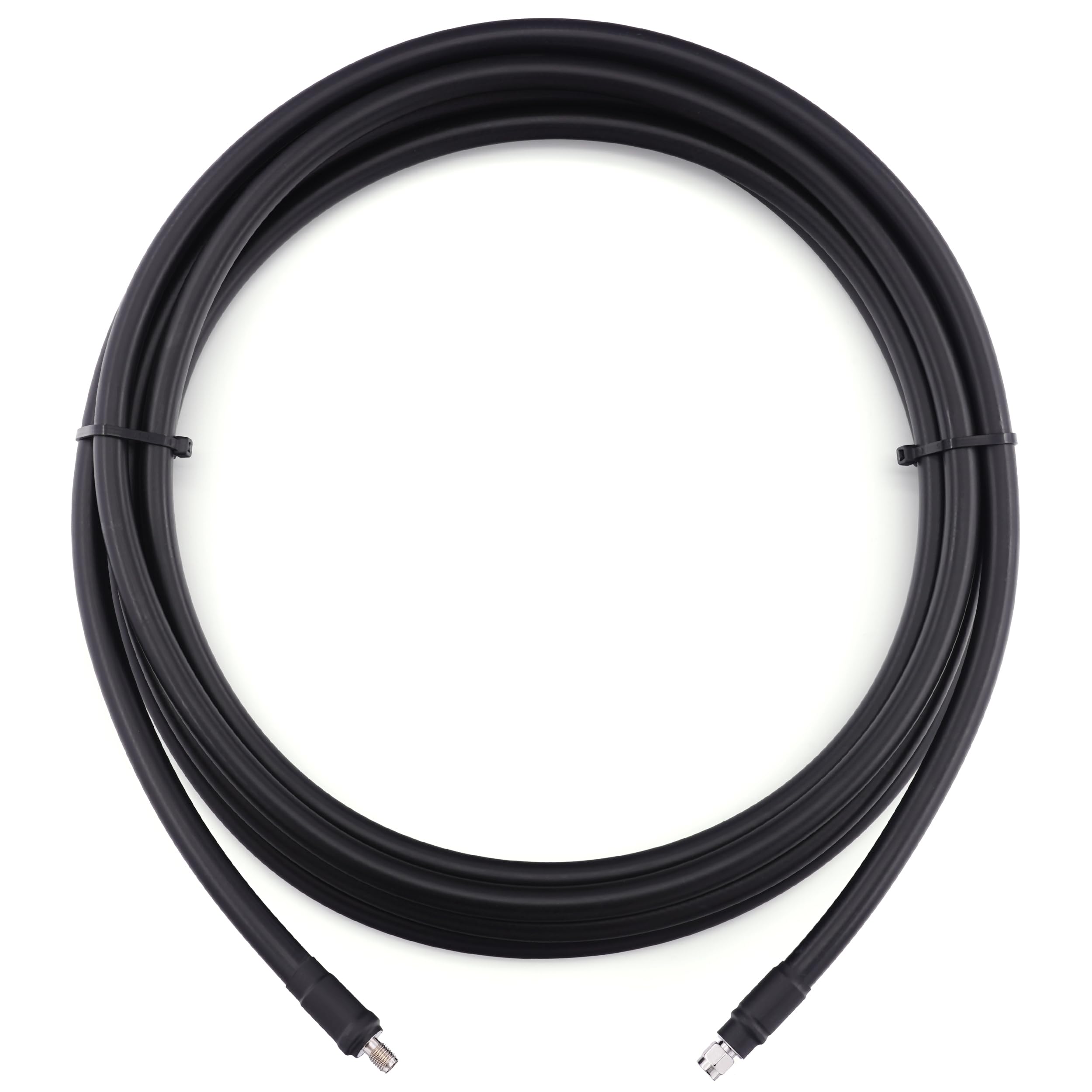 20m SMA Stecker auf SMA Buchse Antennenkabel – 8D-FB Ultra-Verlustarmes Ø11.1mm Verlängerungskabel (50 Ohm) – für LTE CDMA GSM DCS 3G 4G 5G Signalverstärker/WLAN-Router/Ham/ADS-B/GPS/RF-Radio