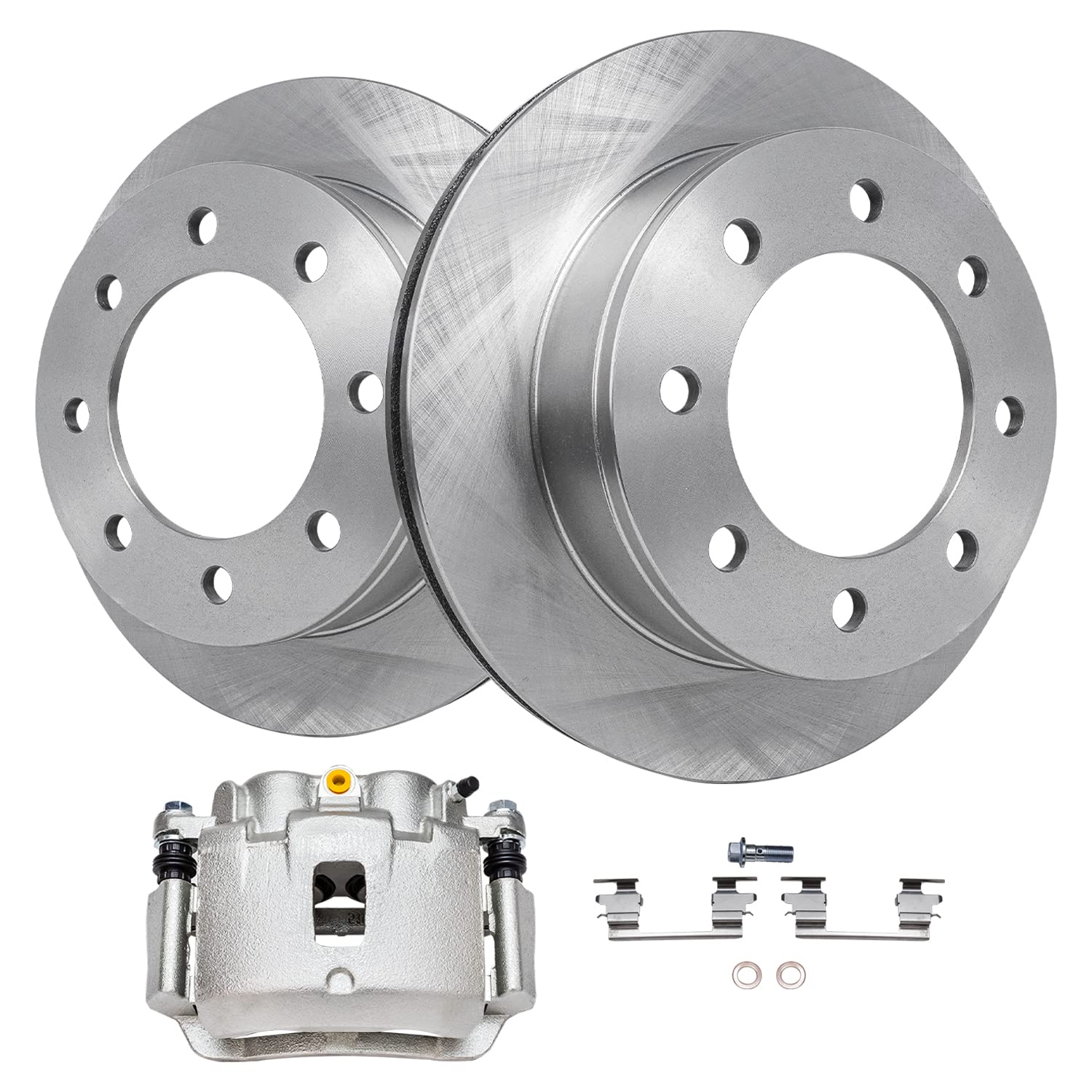 Detroit Axle - Rear Disc Rotors Left Brake Caliper Replacement