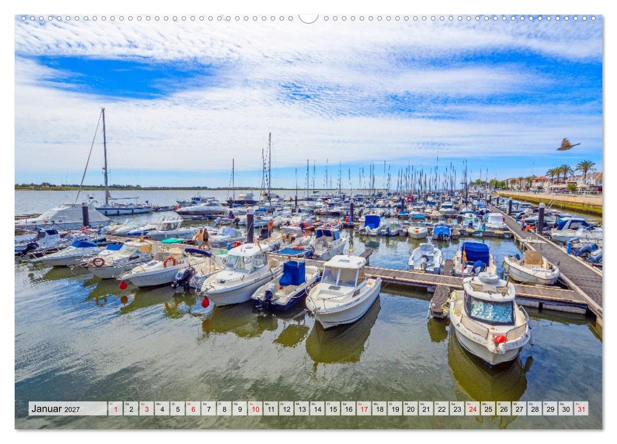 CALVENDO · Vila Real de Santo António (Kalender 2027) | DIN A2 Querformat · Wandkalender · Portugals stilvolle Grenzstadt im Süden