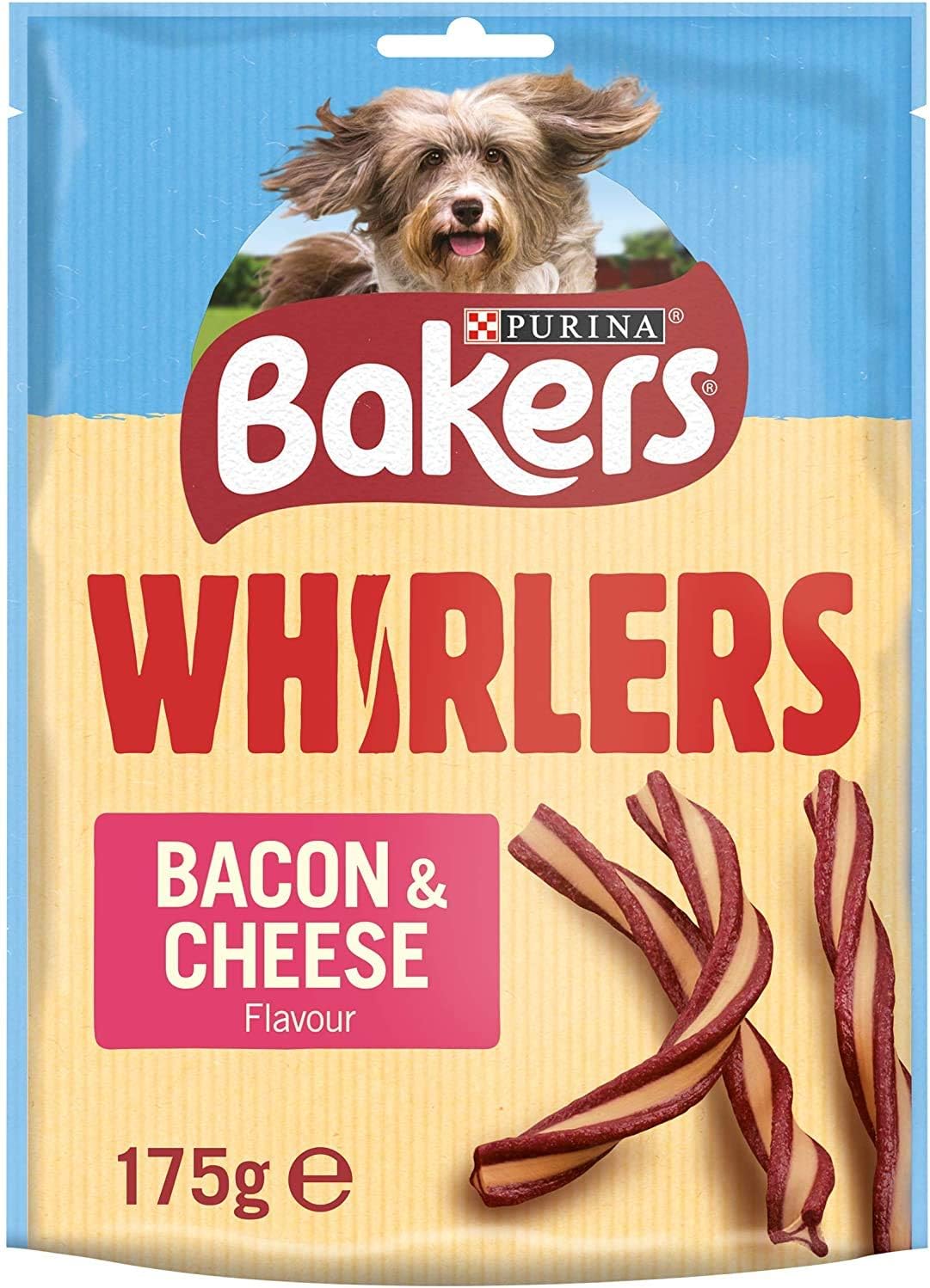 Bakers Whirlers Dog Treat Bacon and Cheese 130g Amazon.co.uk Pet