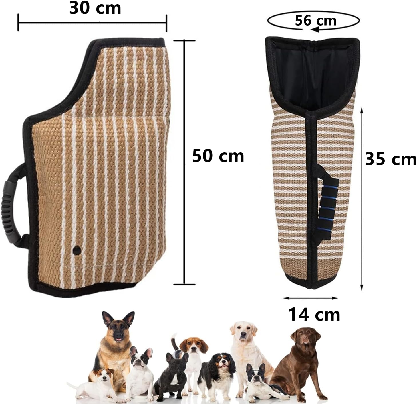 Poignées robustes du manchon bangminda