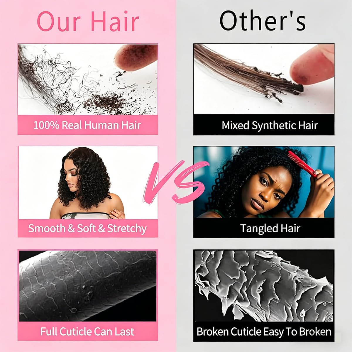 Curly Bundles Human Hair 4PCS 14 16 18 20 Inch Raw PiXie Curly Human Hair Bundles 3C4A Quick Weave Hair Extensions for Women Natural Color (4 Bundles)